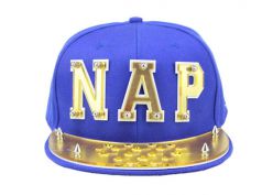 Letra snapback con la siesta de hierro logotipo de letra