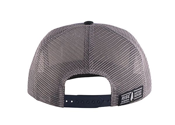 Back of Mossy Oak Impreso Snapback Sombra con malla Atrás