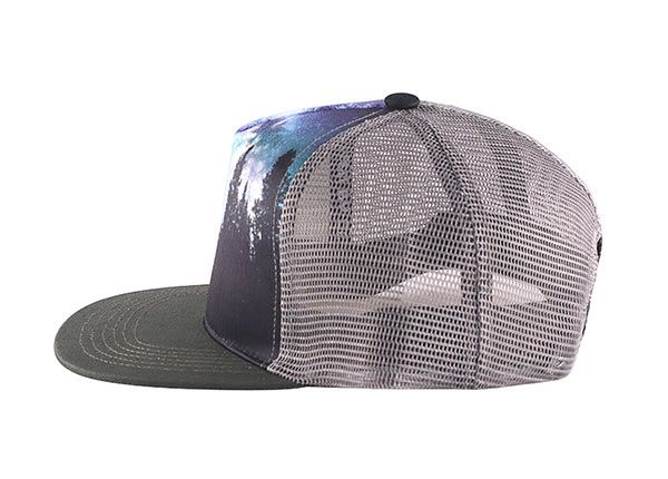 Lado de Mossy Oak impreso Snapback Sombrá con malla