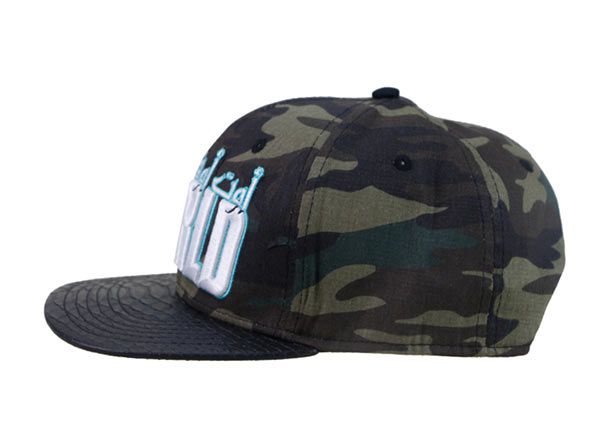 Lado del sombrero de snapback militar bordado