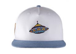 Azul marino y blanco snapback dos tapas de tono