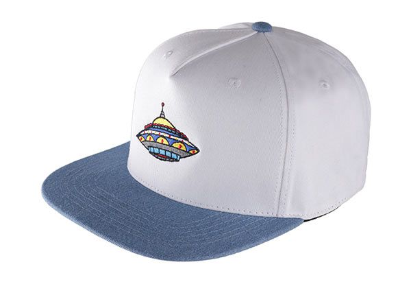 Slant of Navy Blue y White Snapback Two Tone Cap