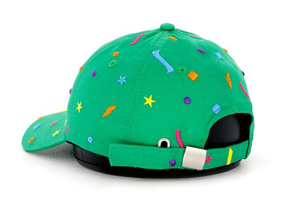 Hombo de snapback del lado del grupo verde con borde curvo