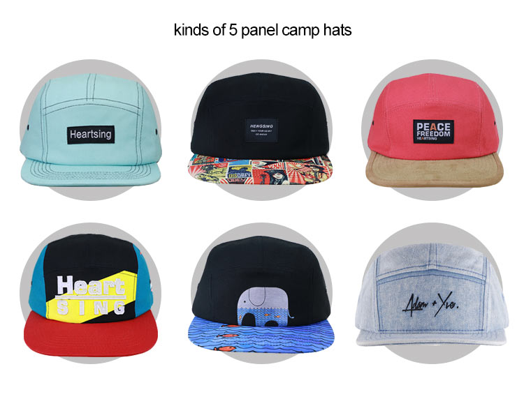 Sombreros de 5 paneles personalizados