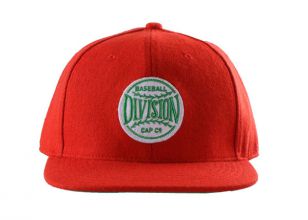 Snapback rojo liso con sombreros de lana personalizados de Green Underbill
