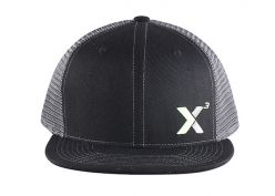 Capa de camionero negro de sombrero snapback simple