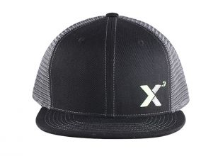 Capa de camionero negro de sombrero snapback simple