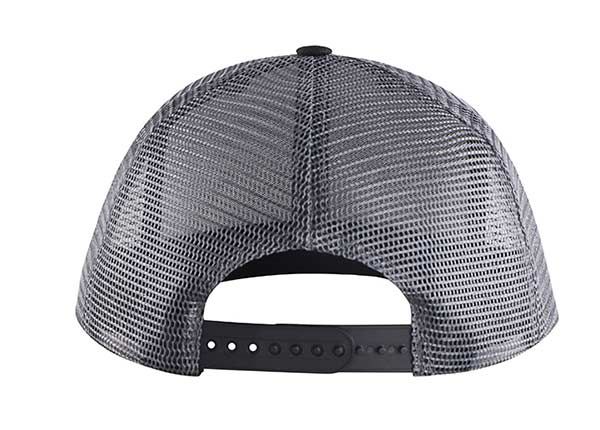 Capazón de camionero de Snapback negro liso