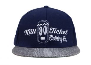 Python Snapbacks Custom Snake Skin Hats Correa de cuero Snapback