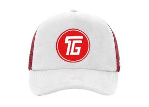 Sombrero de camionero de gamuza snapback rojo y blanco