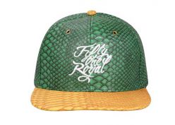 Capas de cuero de Snapbacks de piel de serpiente personalizada