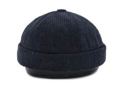 Snapback sin sombreros de cordón de pana negro personalizado con borde