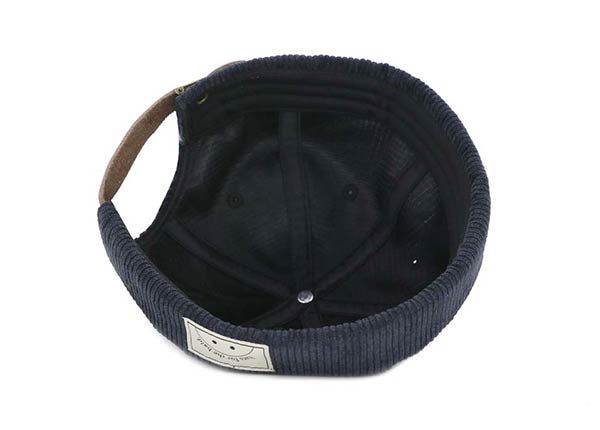 Dentro del sombrero de snapback snapback de cana negro personalizado con correa de cuero