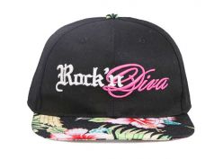 Snapbacks tropicales sombreros florales negros personalizados
