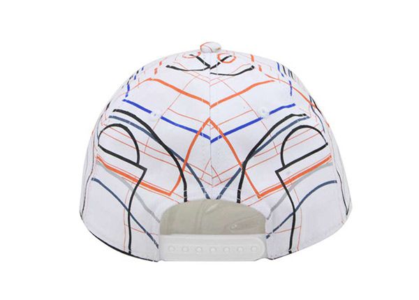 Atrás de la sombrero de béisbol de rayas a rayas personalizadas