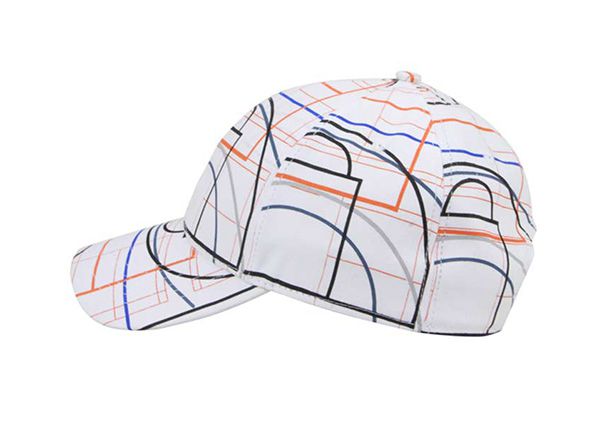 Lado de la sombrero de béisbol de rayas a rayas personalizadas