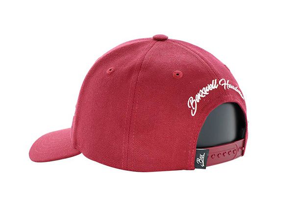 Lado de la gorra de béisbol de hip hop impresa en rojo y rojo personalizado