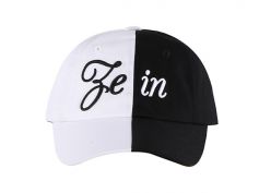 Gorra de béisbol de béisbol en blanco y negro Sombreros de dos tonos personalizados