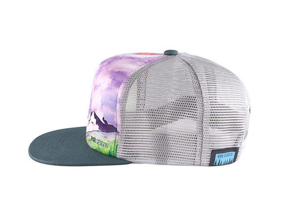 Lado del sombrero de camionero de béisbol de béisbol plano de juventud personalizado