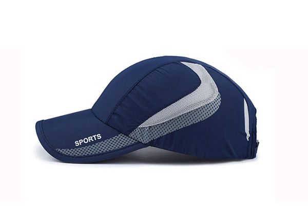 Lado del azul long bill gorra de béisbol