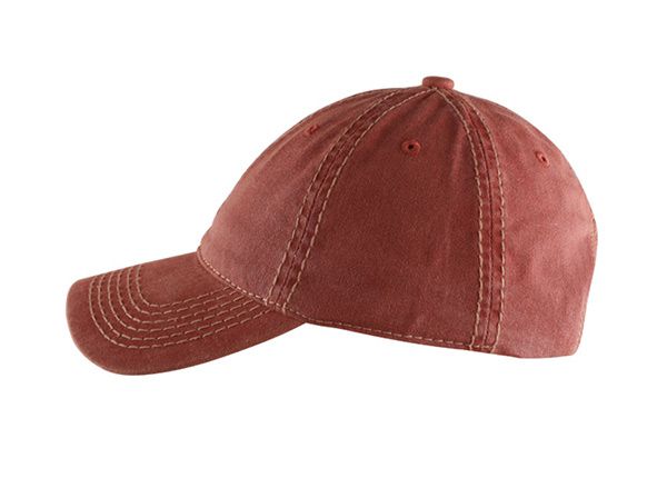 Lado de la gorra de béisbol de vino rojo de vino de alta calidad personalizado de alta calidad