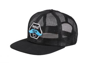Todas las gorras de béisbol de malla Capacidades negras personalizadas Full Mesh Flat Bill Hats