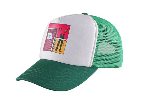 Inclinación de la sombrero de béisbol de camionero de espuma personalizada