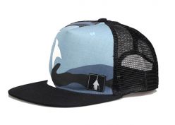 Sombrero de camionero plano en blanco sombrero vintage de espuma de perfil medio