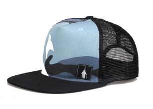 Sombrero de camionero plano en blanco sombrero vintage de espuma de perfil medio