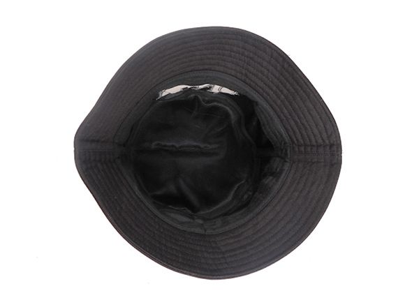 Dentro del Hip Hop Black Fashion Bucket Sombrero con logotipo de rey bordado