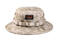 Sombrero de cubo de camuflaje desértico sombrero de boonie de camuflaje de desierto personalizado con correa para la cabeza