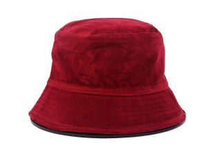 Sombrero de cubo maroon gorro de cubo de algodón en blanco personalizado