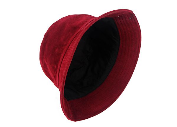Slant of Blank Maroon Bucket Sombrero