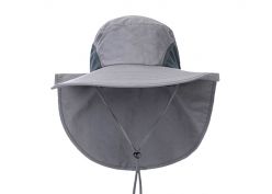 Safari Sombrero con colgajo de cuello sombrero de cubo en blanco con cubierta para el cuello para protección solar