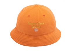 Hat de cubo de naranja personalizado 6 panel bordado Terry Terry Toall Orange Boonie Sombrero
