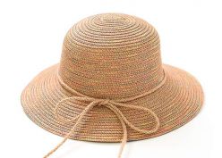 Sombrero de cubo raffia plegable sombrero de paja de papel de sombeaux