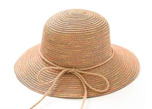 Sombrero de cubo raffia plegable sombrero de paja de papel de sombeaux