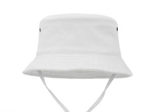 Sombrero de cubo blanco liso Sombrero de cubo de algodón unisex para al por mayor