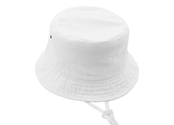 Slant of Blank Plain Algodón Bucket White Bucket