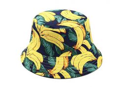 Hat de cubo de estampado de frutas Patrón de plátano de plátano Sombrero de cubo de algodón para hombres